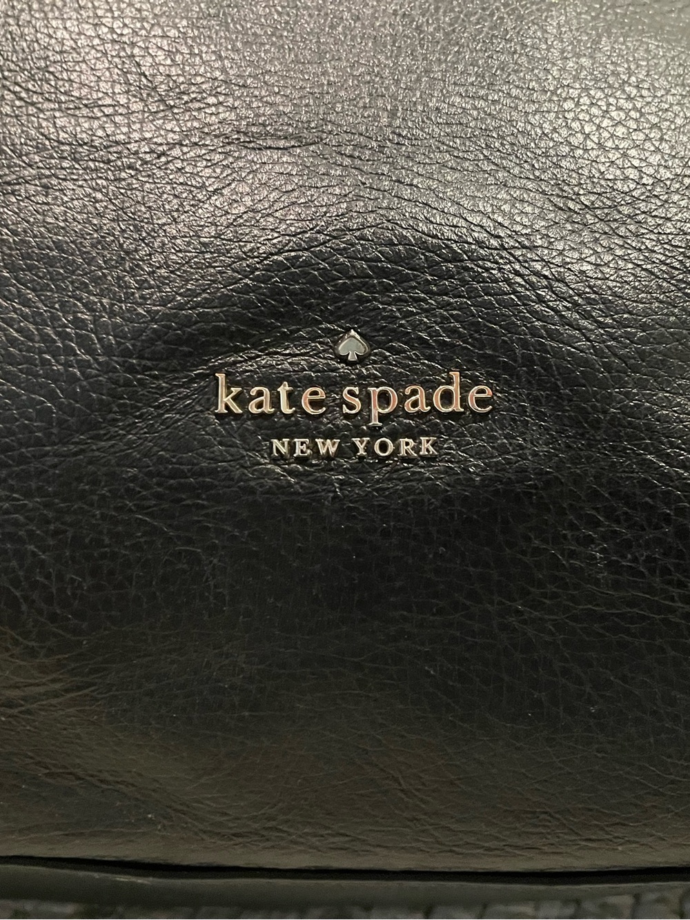 kate spade Kat Black Pebble Leather Shoulder Bag - Picture 5 of 16
